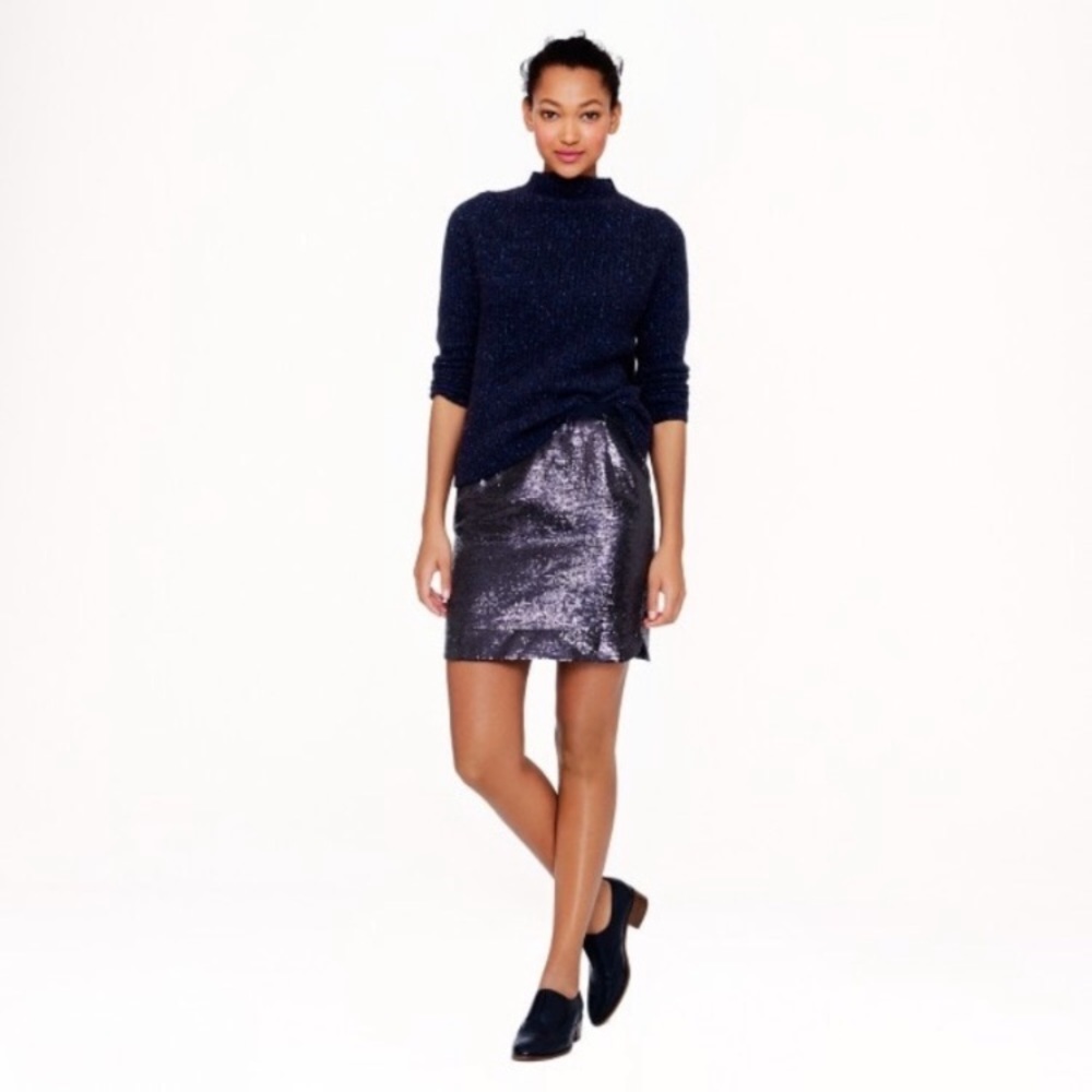 J crew sequins skirt